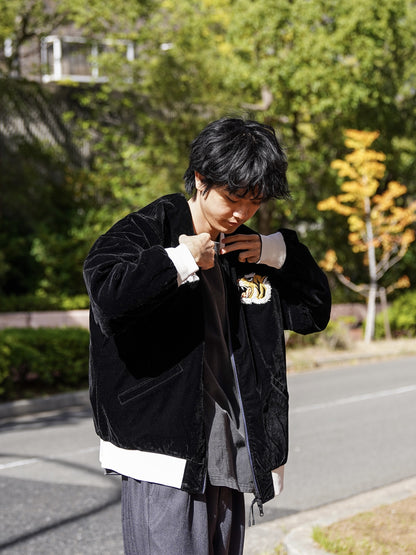 REVERSIBLE "SKAJAN" DOWN JACKET / BK/Navy