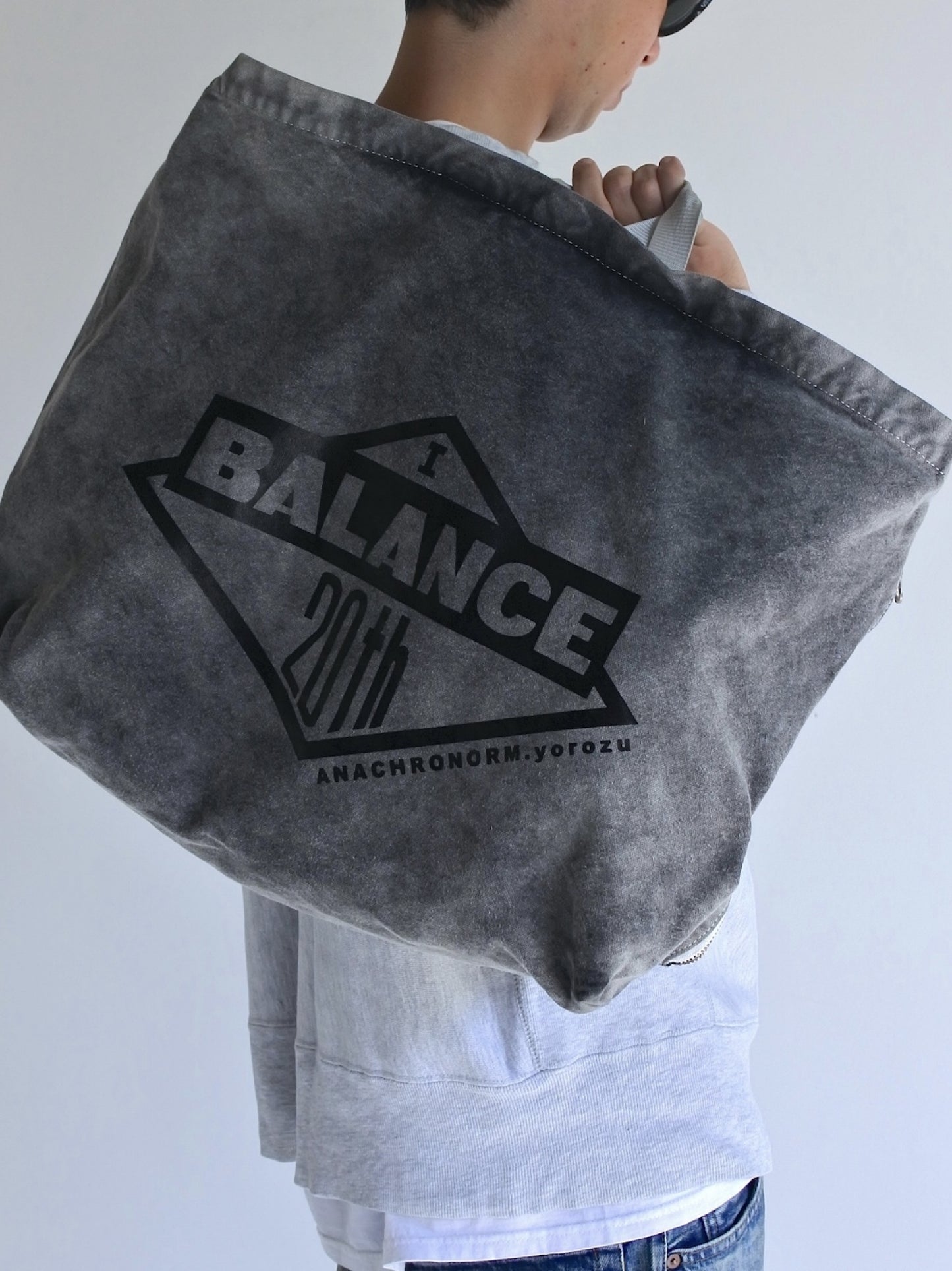 SULFUR  DYED CANVAS タスキショルダー / Black