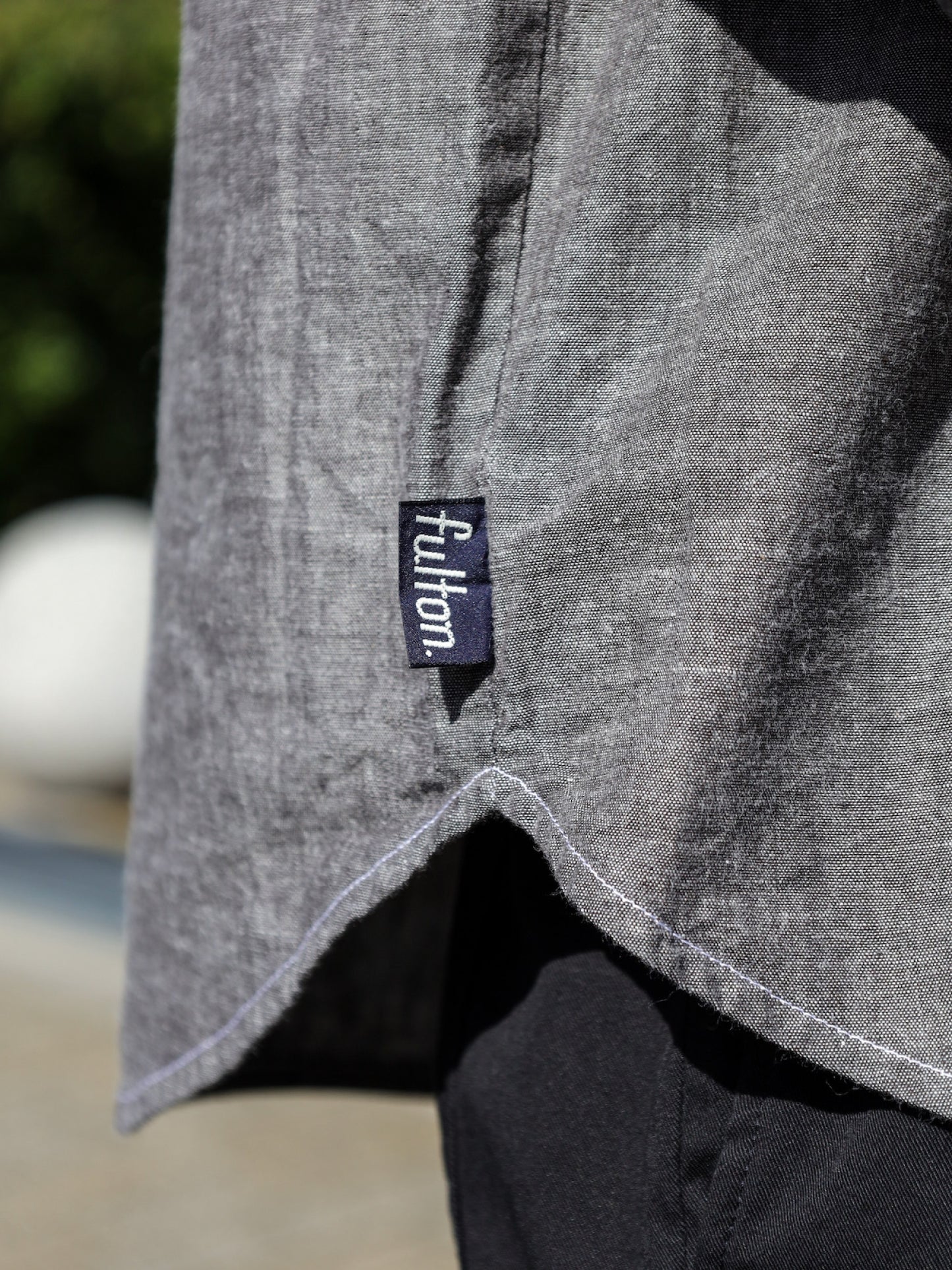 ”OWN WAY” B.D SHIRTS 改 (CHAMBRAY) / Smokey black