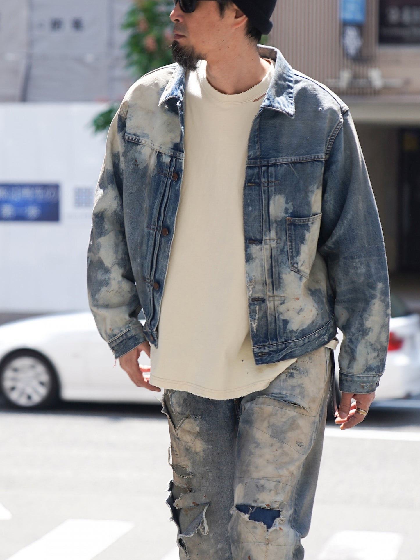 HARD REMAKED FRONT TUCK DENIM JACKET / Indigo(remake)