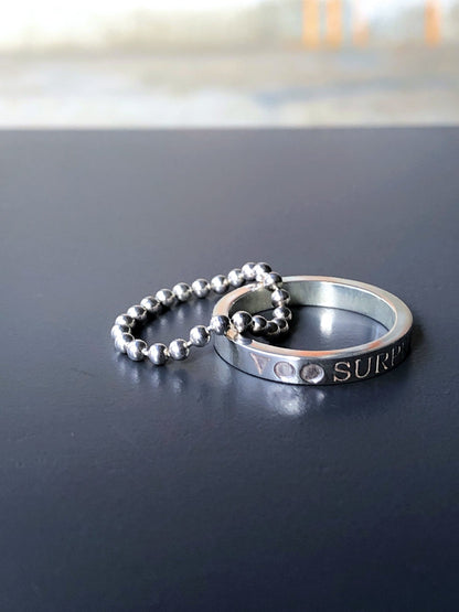 VOO-A-017 / COMBI RING / SILVER