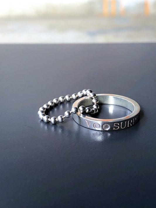 VOO-A-017 / COMBI RING / SILVER