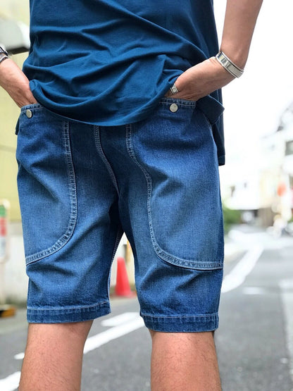 Side Patch Pocket Shorts / vintage wash