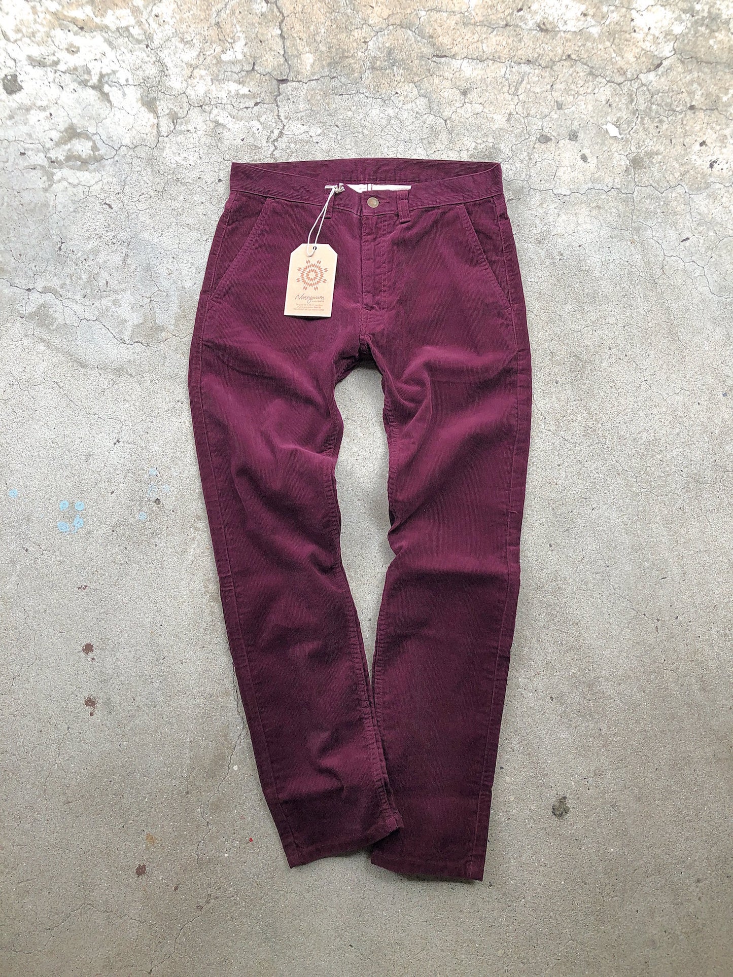 Ripple Pants (Corduroy) / burgundy