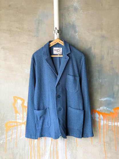 クレーターパイルテーラードジャケット / blue