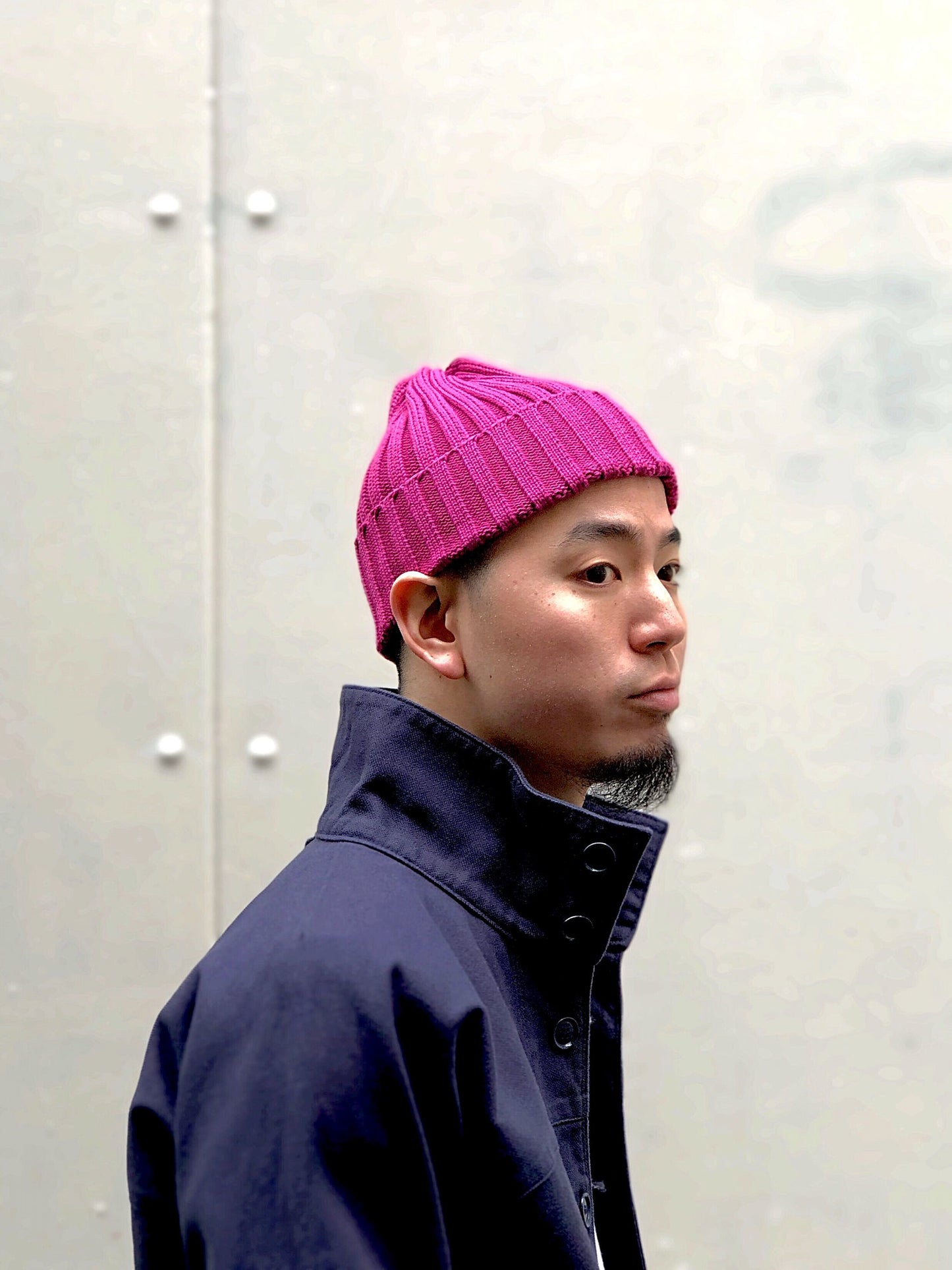 COTTON RIB WATCH / MAGENTA