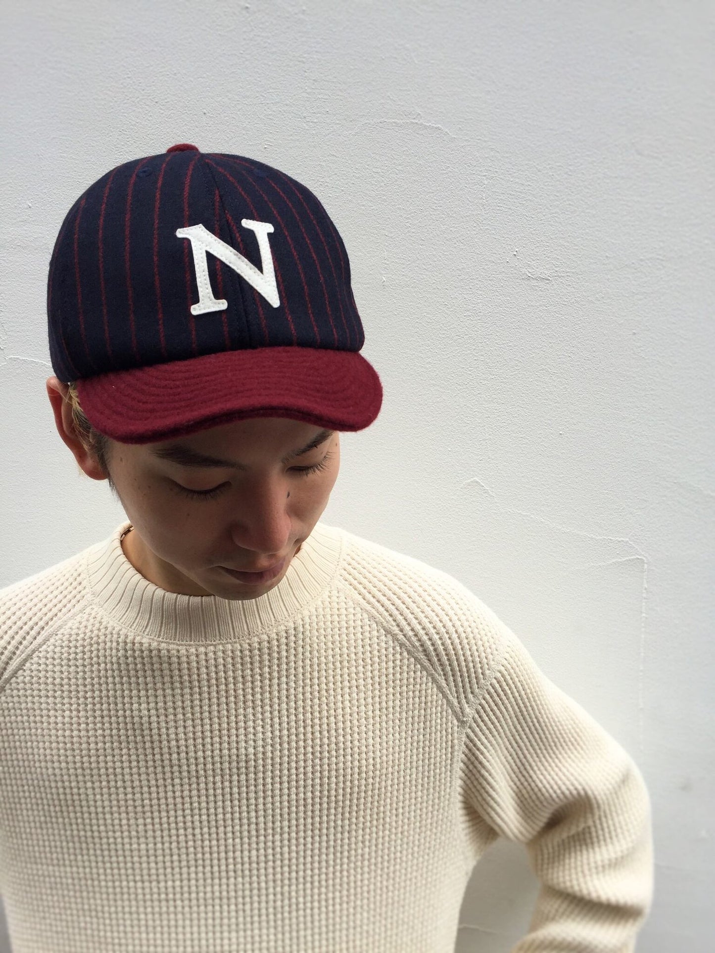 MTO Happy Cap / navy stripe