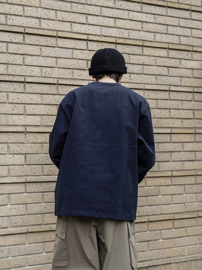 "EXPEDITIONS" 14oz H/W L/S TEE / Dark Navy