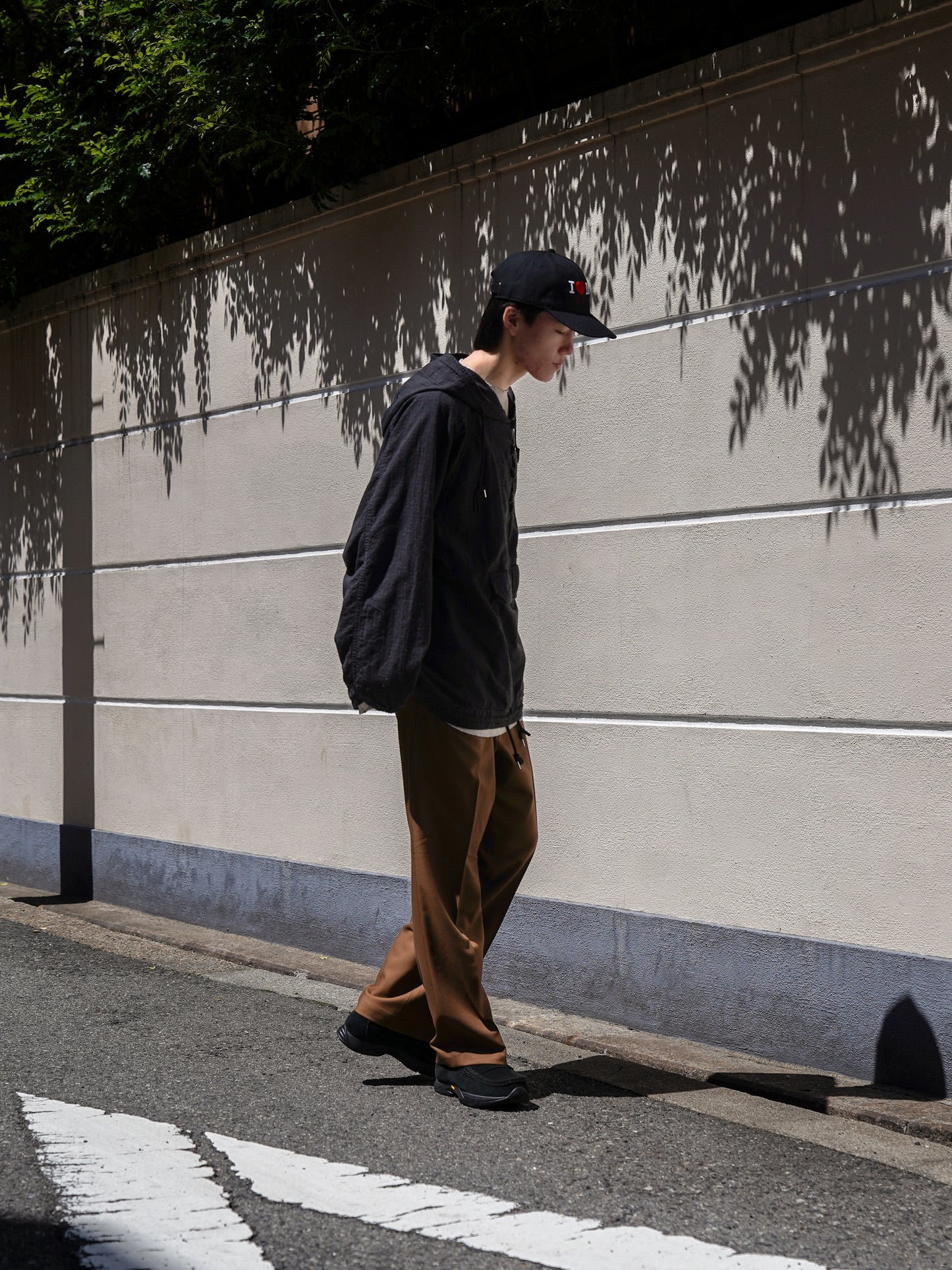 CENTER PRESS L POCKET SLACKS / Brown