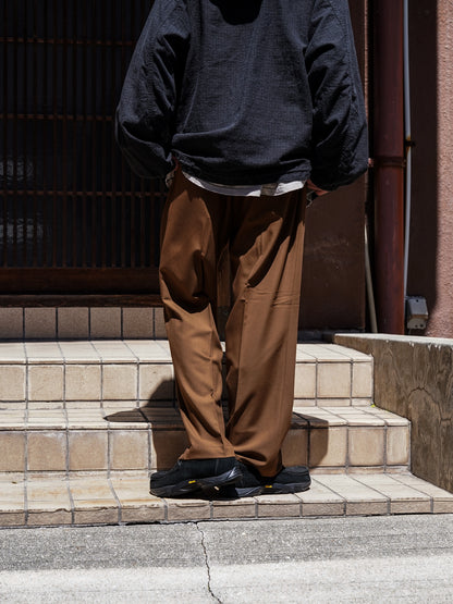 CENTER PRESS L POCKET SLACKS / Brown