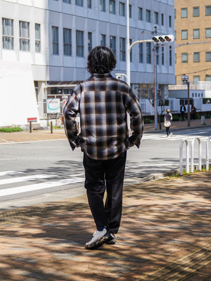 CENTER PRESS L POCKET SLACKS / Black
