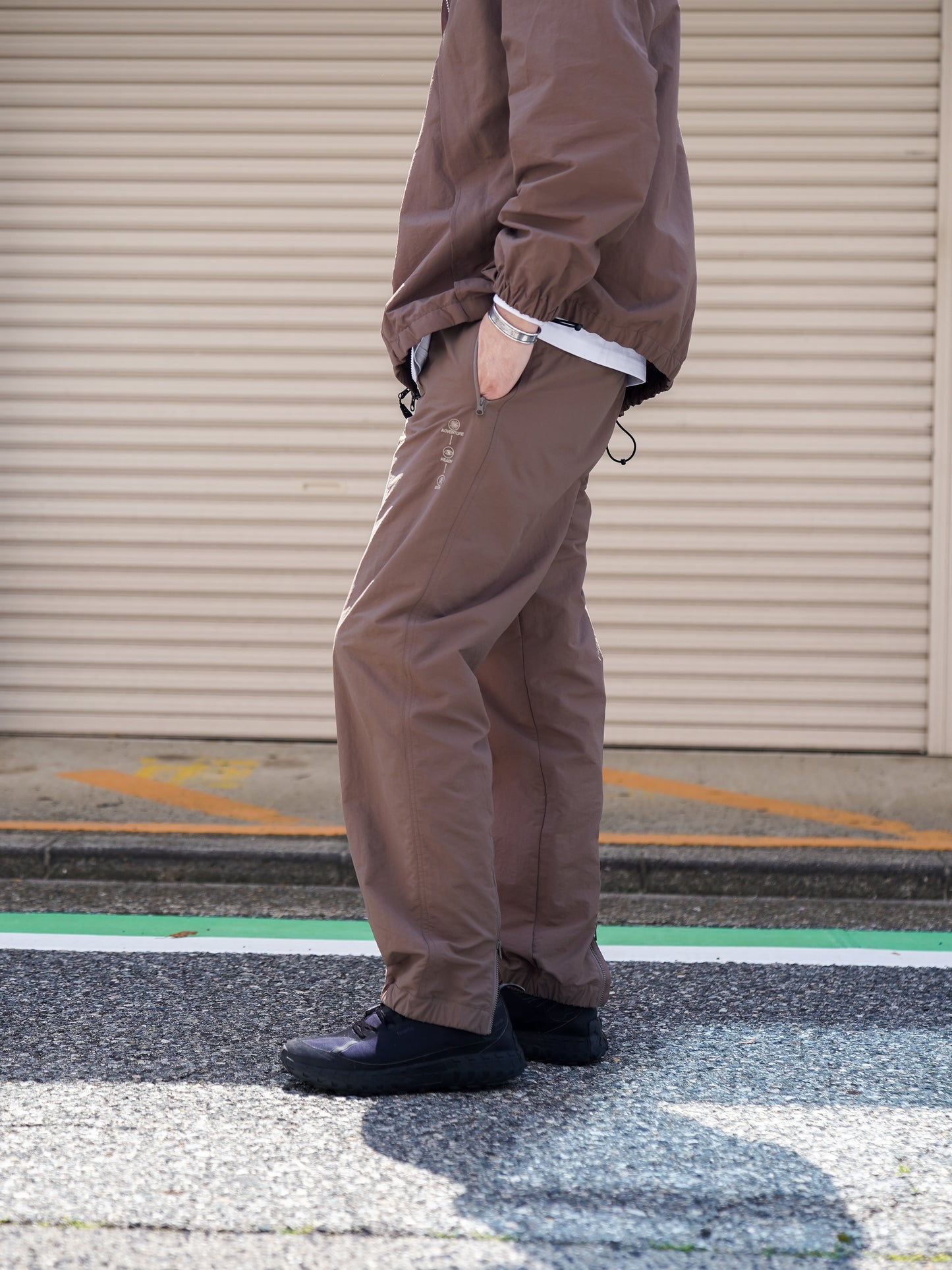 DECON WIND PANTS - RELAX / Dusty army