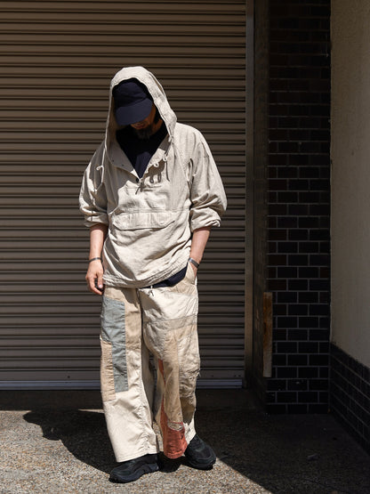 REMAKED MIX PANEL WIDE EASY PANTS / Beige