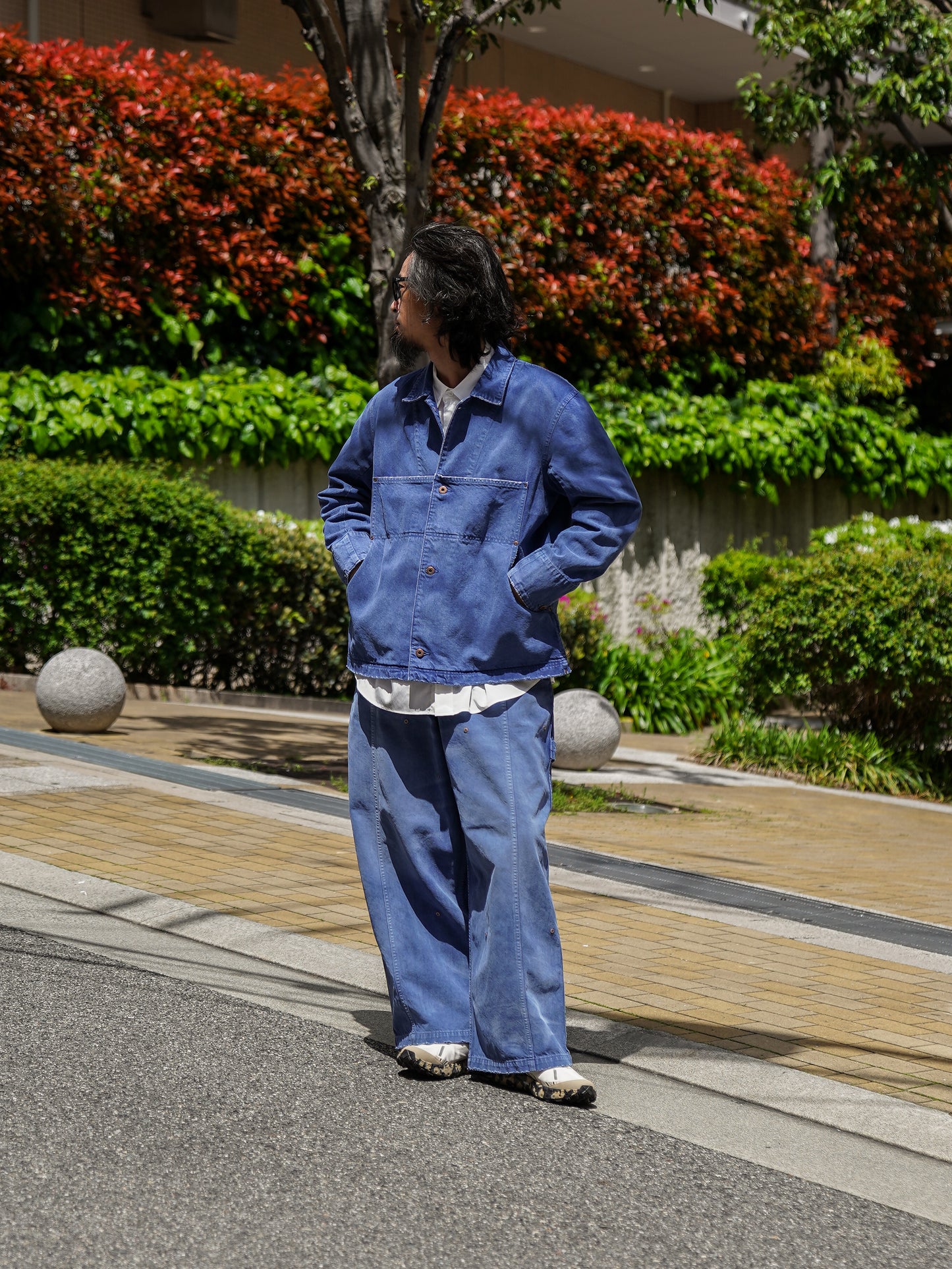NEO COVERALL DAMAGED / Dusty Blue