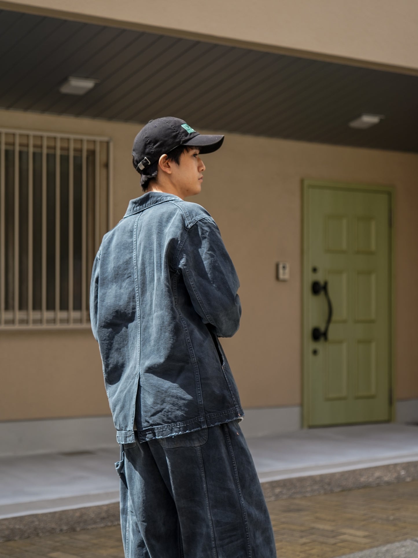 NEO COVERALL DAMAGED / Sumi Black