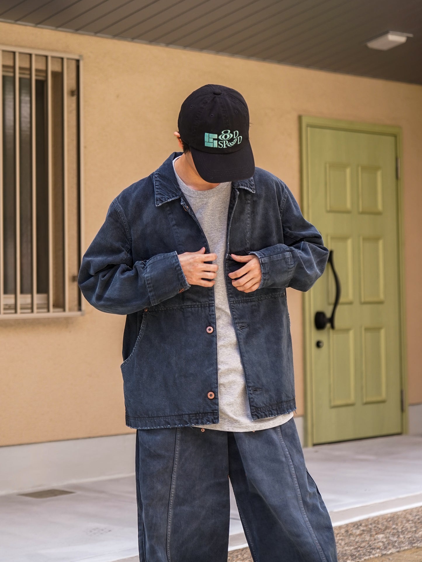 NEO COVERALL DAMAGED / Sumi Black