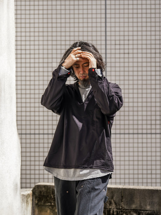 MESH SKIPPER SHIRTS / Black