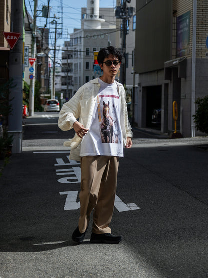 CENTER PRESS L POCKET SLACKS / Beige
