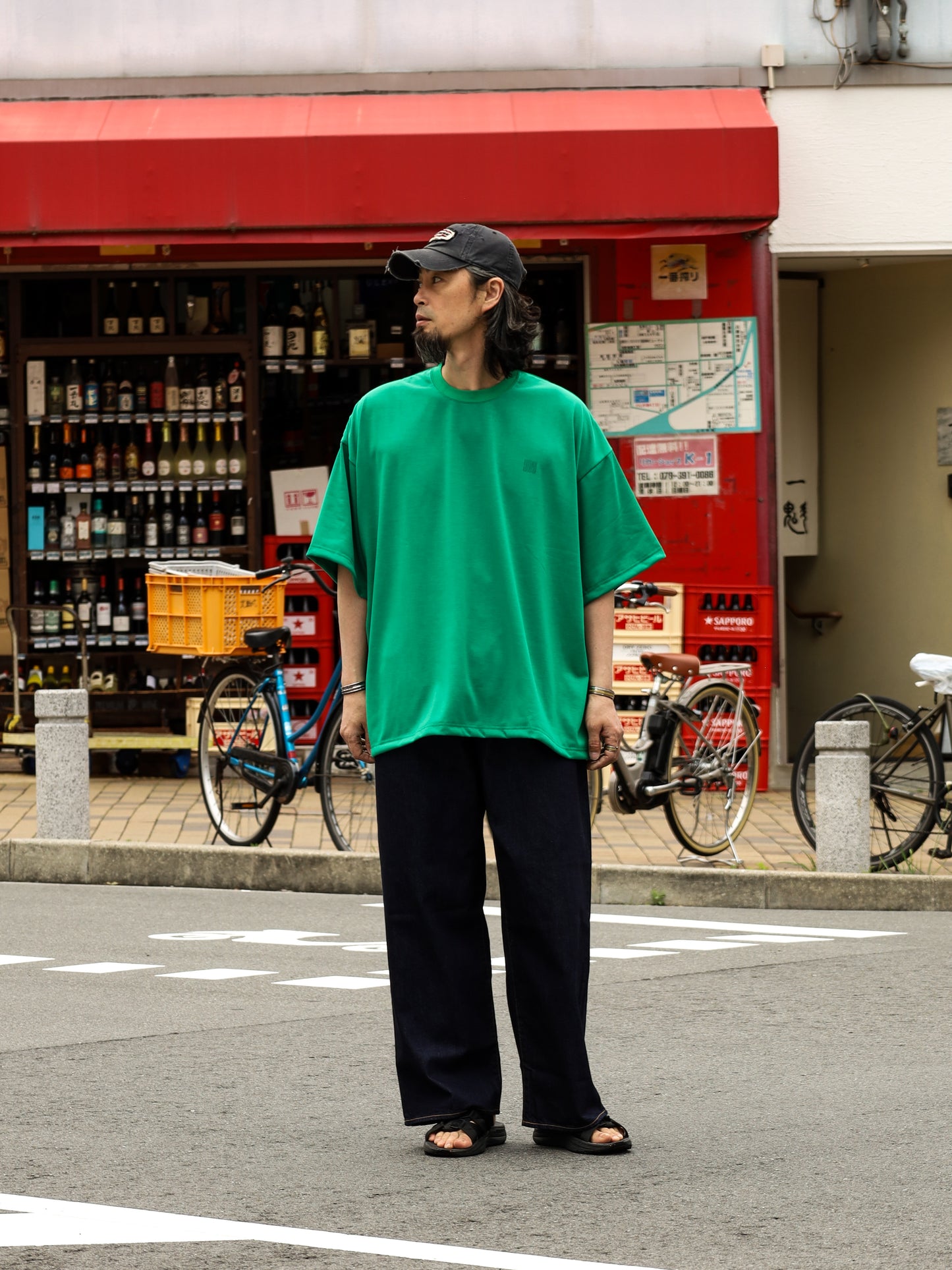 LOGO SUPER BIG TECH SS TEE / Green