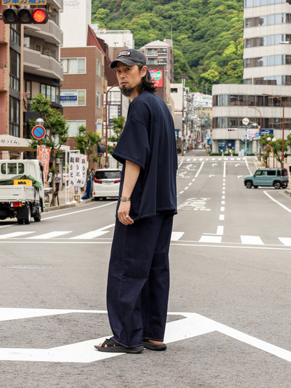 LOGO SUPER BIG TECH SS TEE / Navy