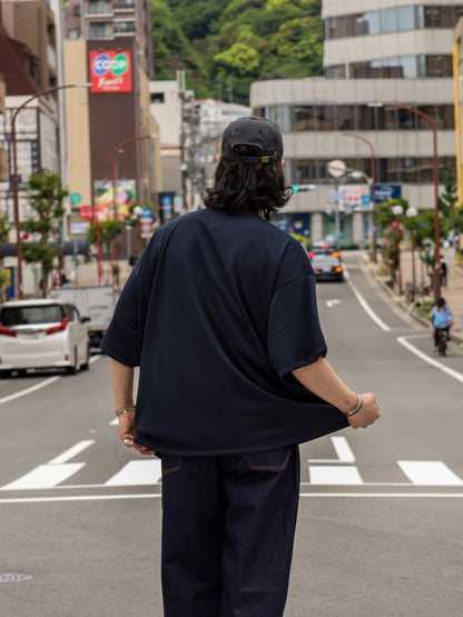 LOGO SUPER BIG TECH SS TEE / Navy