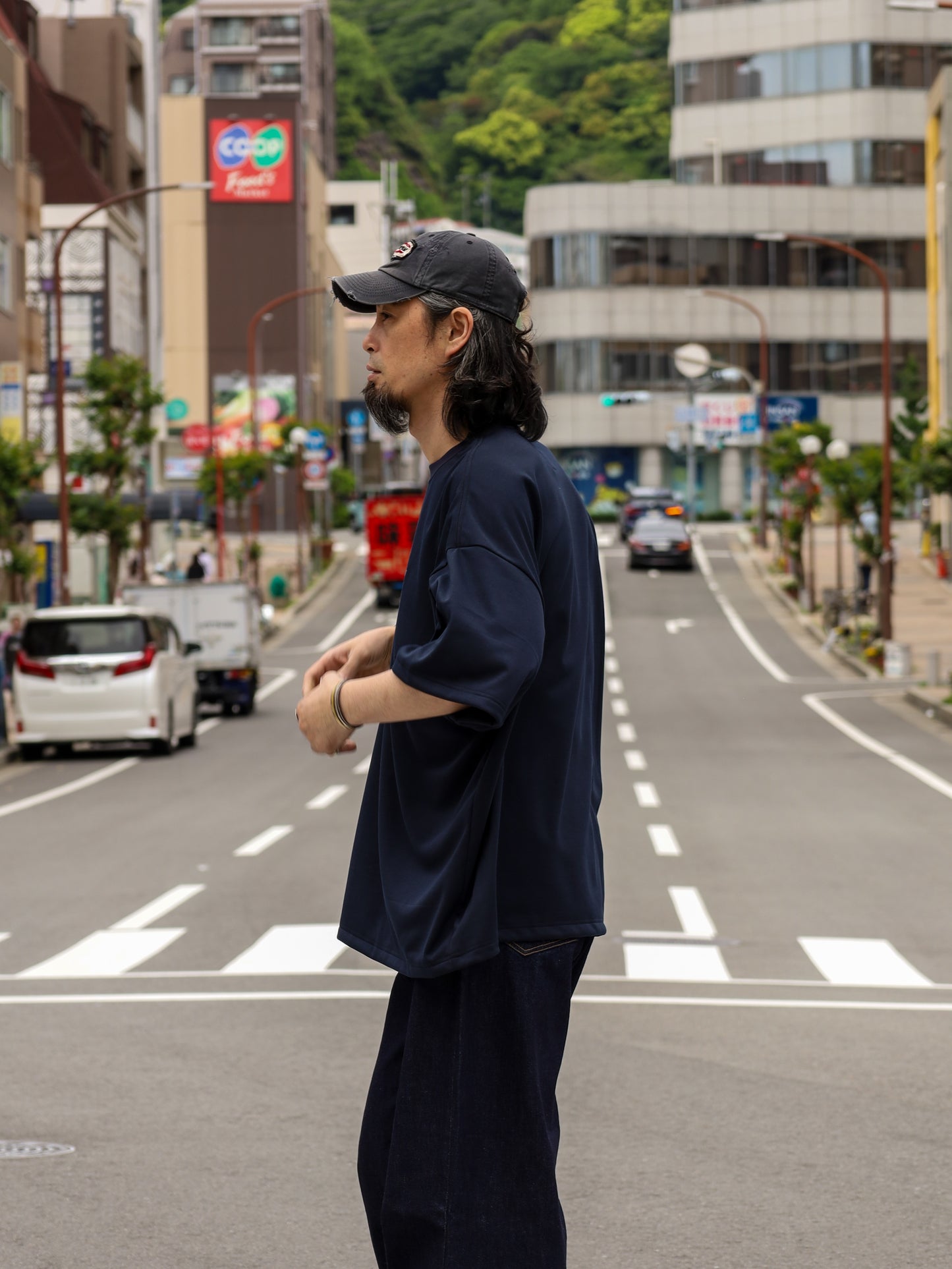 LOGO SUPER BIG TECH SS TEE / Navy