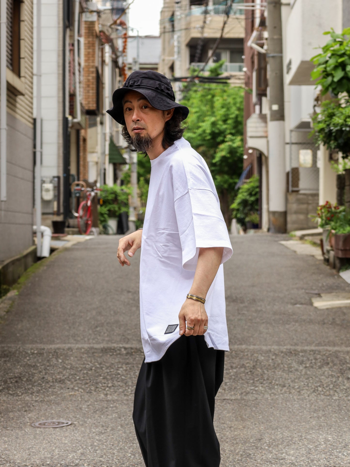 SUPER BIG ROUND SS TEE / White