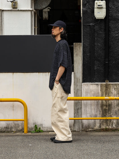 SUPER BIG SIDE STRIPE TECH SS TEE / Black