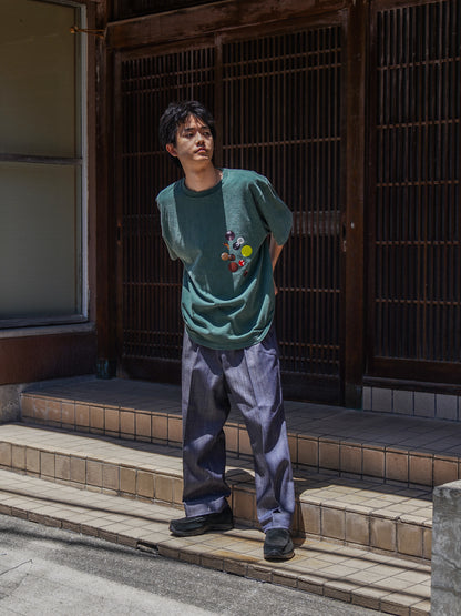 DUMMEAL BADGE SMOKY TEE / Smoky Green