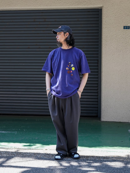 DUMMEAL BADGE SMOKY TEE / Smoky Purple