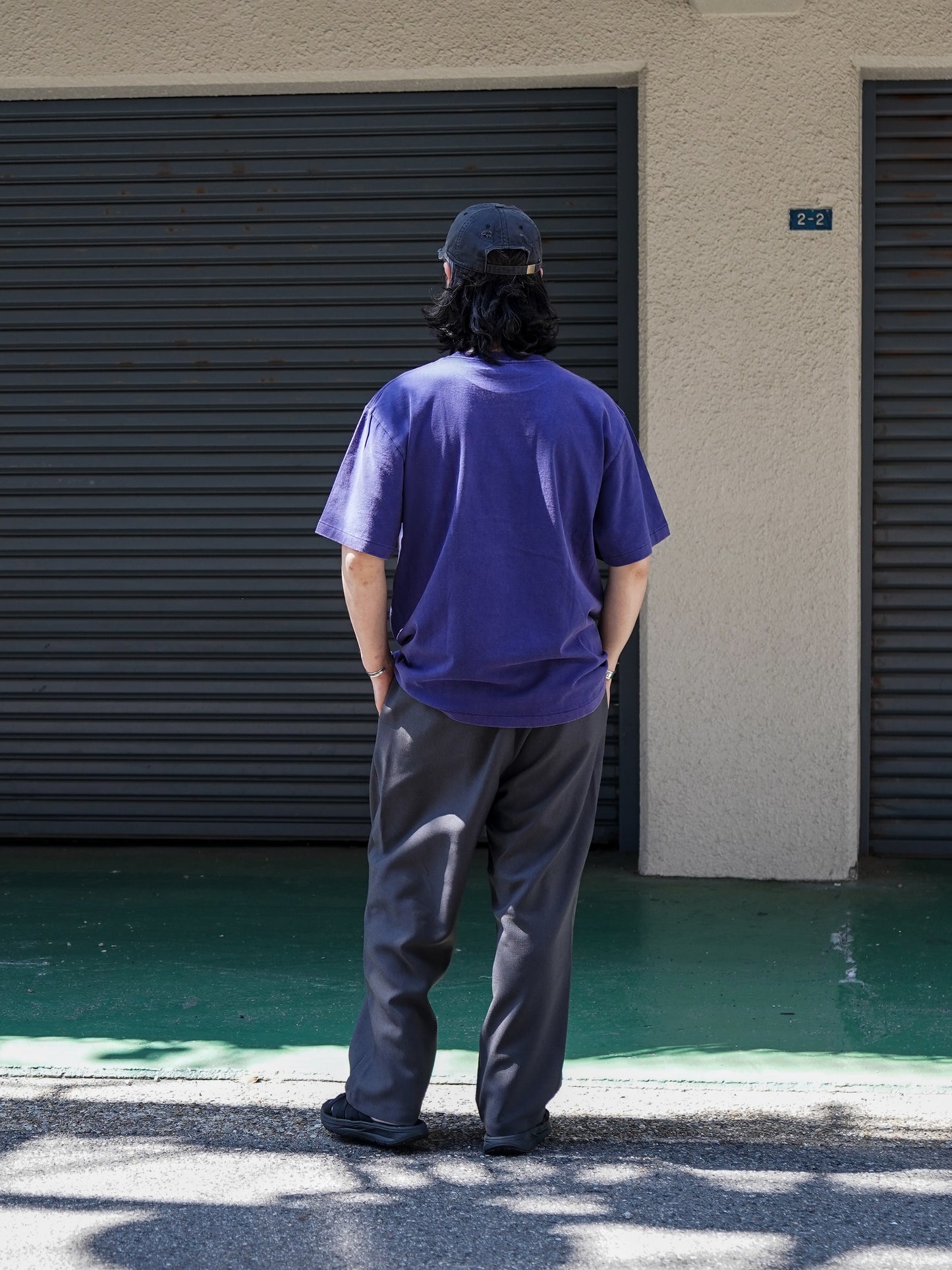 DUMMEAL BADGE SMOKY TEE / Smoky Purple