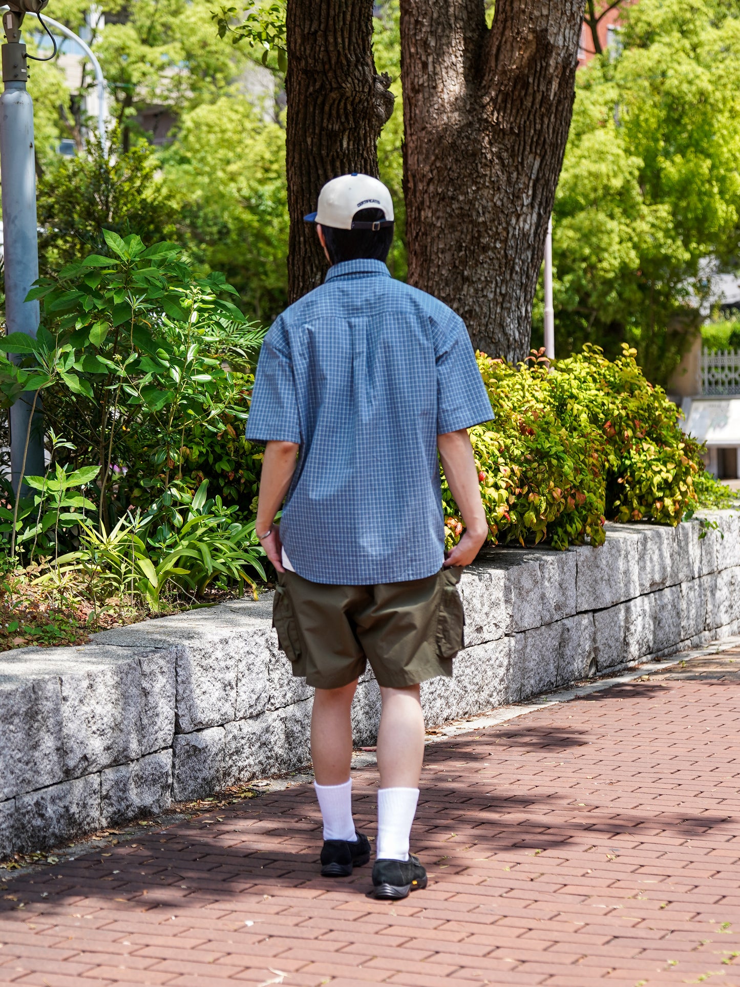 S/S CHECK SHIRTS / Blue