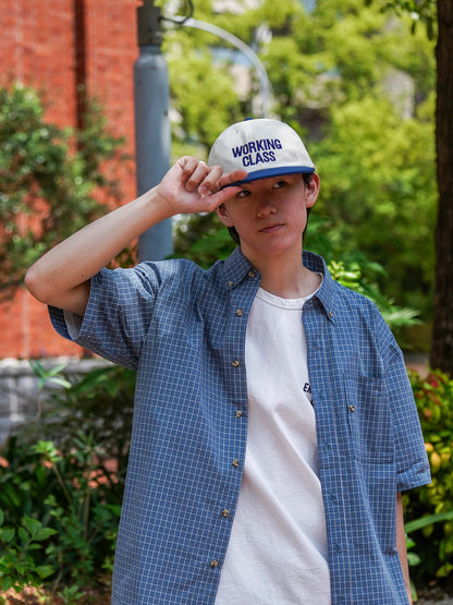 "WORKING CLASS" CAP / White × Blue