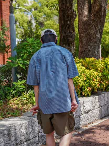 S/S CHECK SHIRTS / Blue