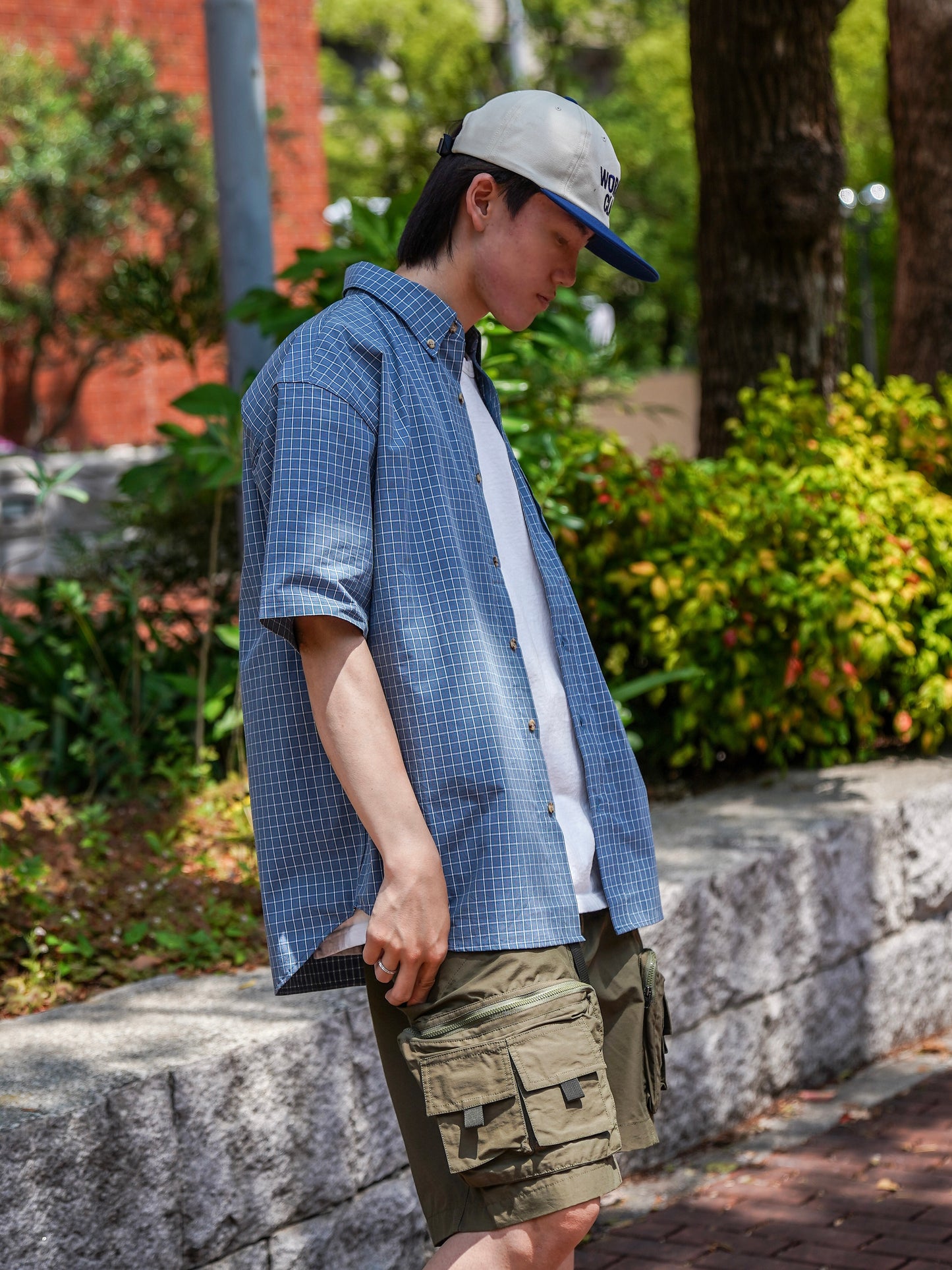 "WORKING CLASS" CAP / White × Blue