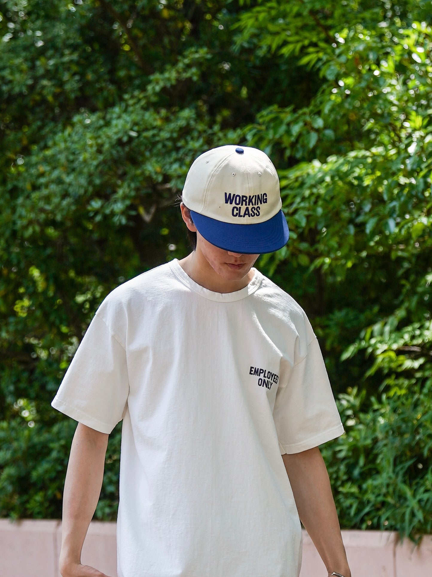 "WORKING CLASS" CAP / White × Blue