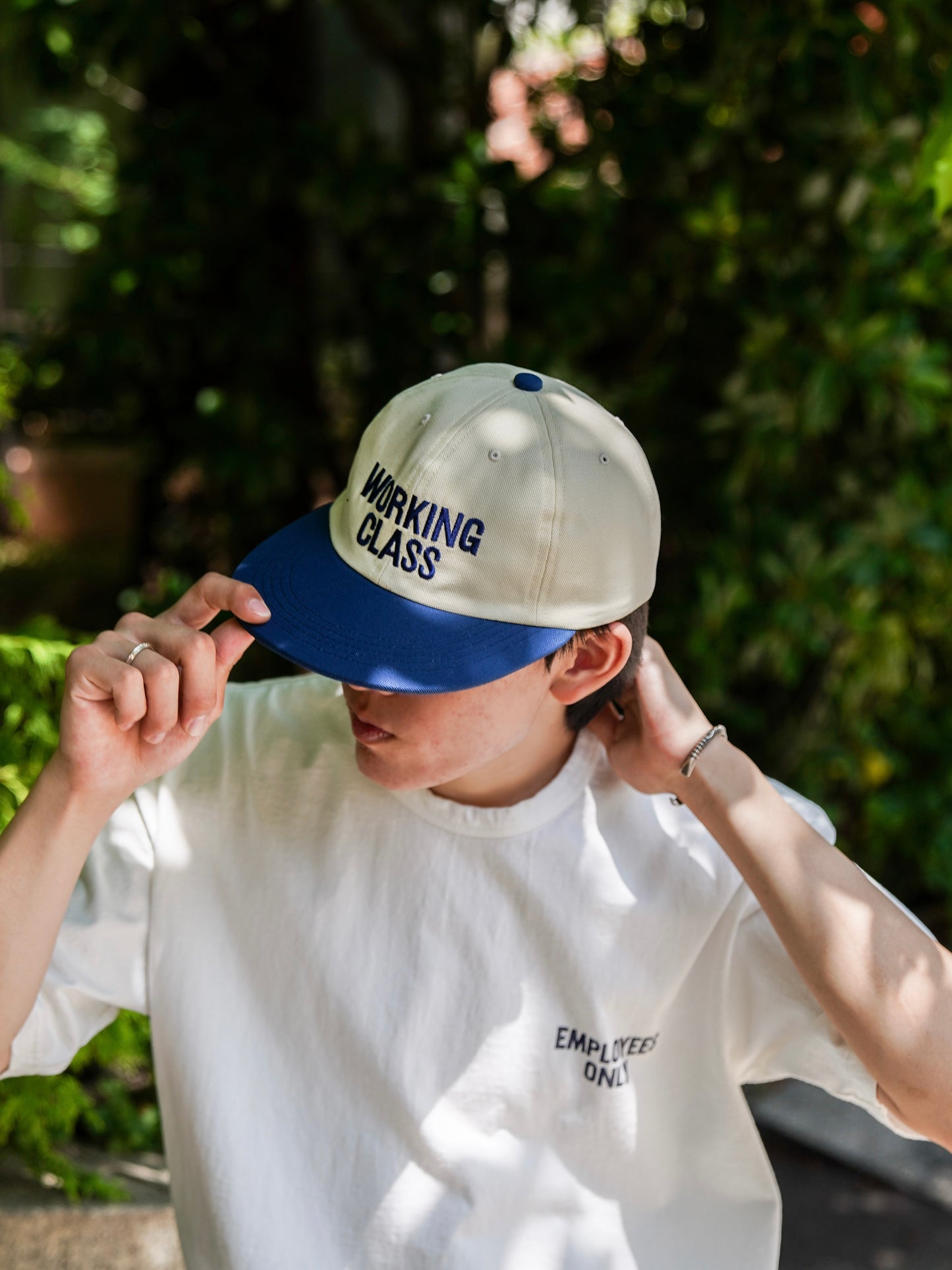 "WORKING CLASS" CAP / White × Blue