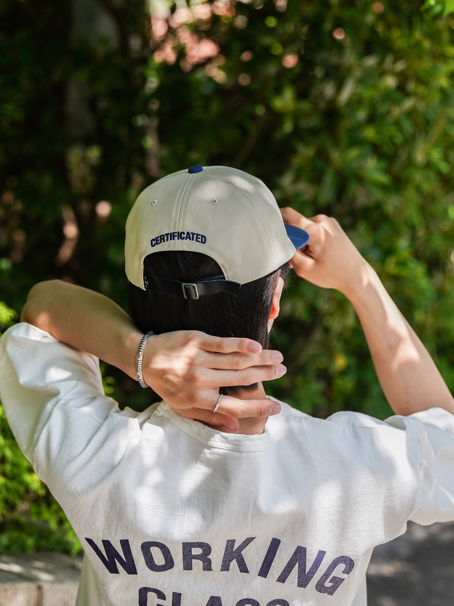 "WORKING CLASS" CAP / White × Blue