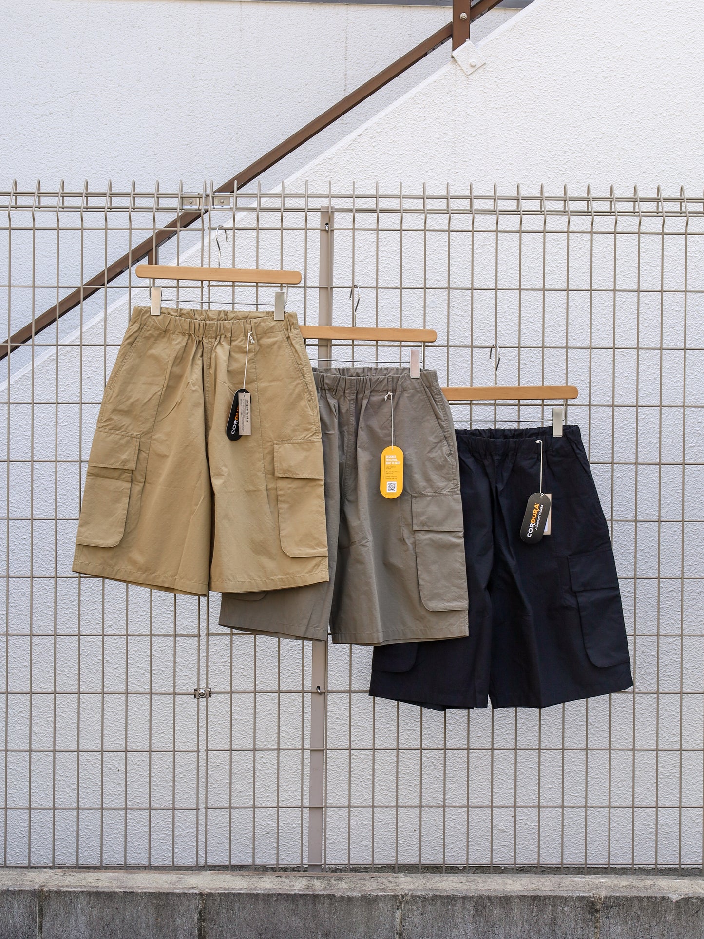 ORGANIC COTTON×CORDURA® RIPSTOP CARGO SHORTS / 3colors