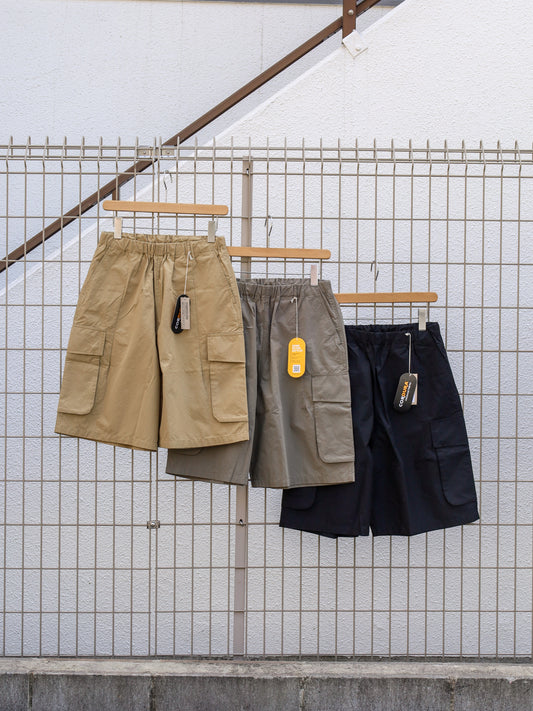 ORGANIC COTTON×CORDURA® RIPSTOP CARGO SHORTS / 3colors