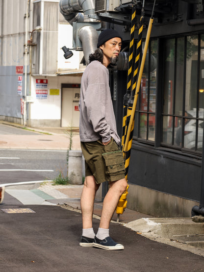 PIGMENT THERMAL HENLEY NECK L/S T-SHIRTS / Dusty Gray