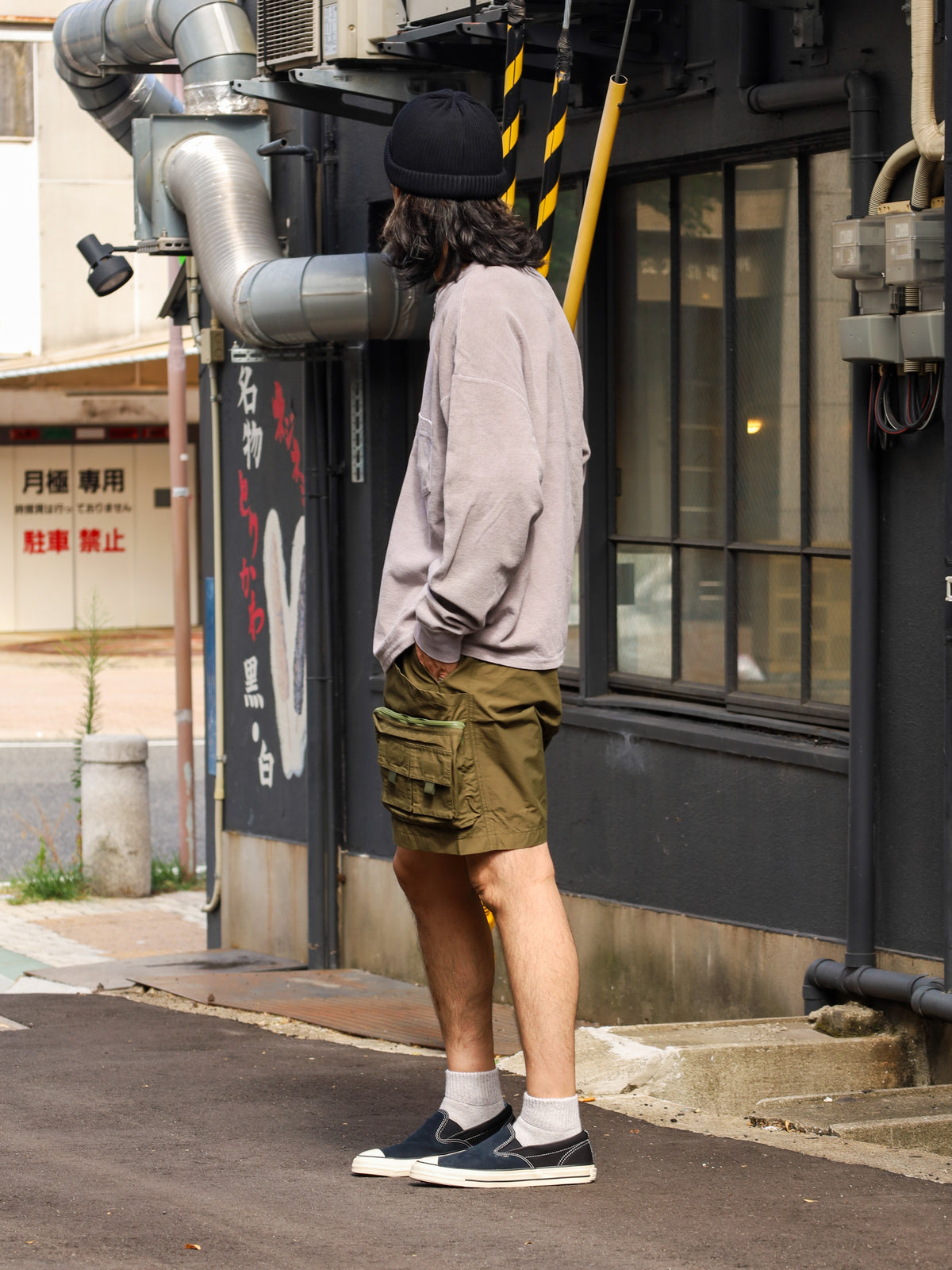 PIGMENT THERMAL HENLEY NECK L/S T-SHIRTS / Dusty Gray