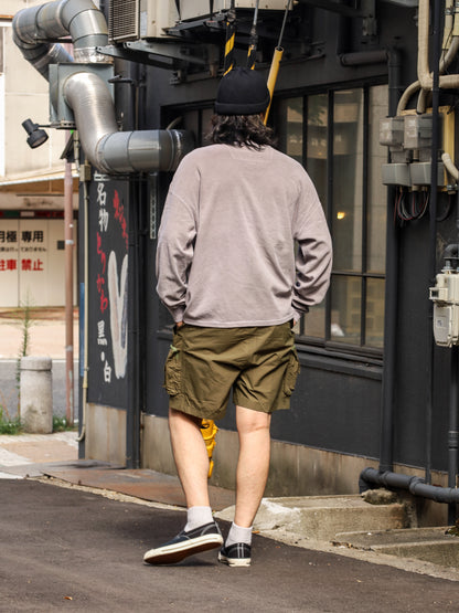 PIGMENT THERMAL HENLEY NECK L/S T-SHIRTS / Dusty Gray