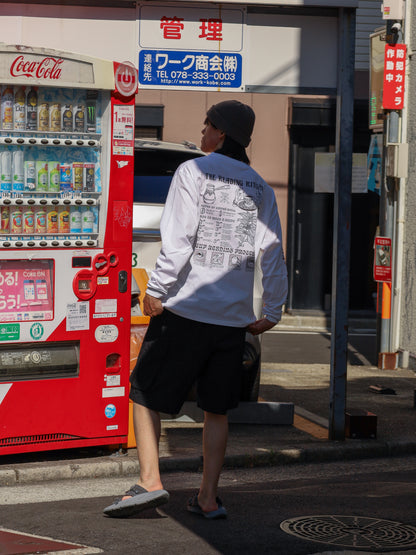 "READING RITUAL" L/S TEE / White