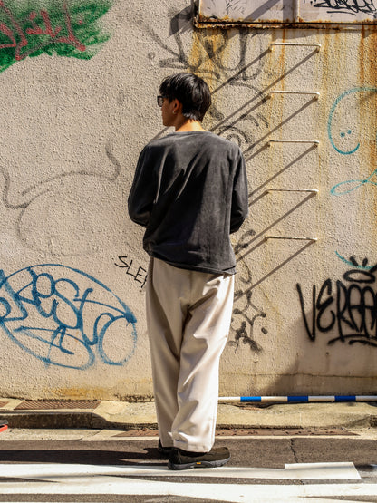 "OFF ROAD" WELL WORN L/S TEE / Black
