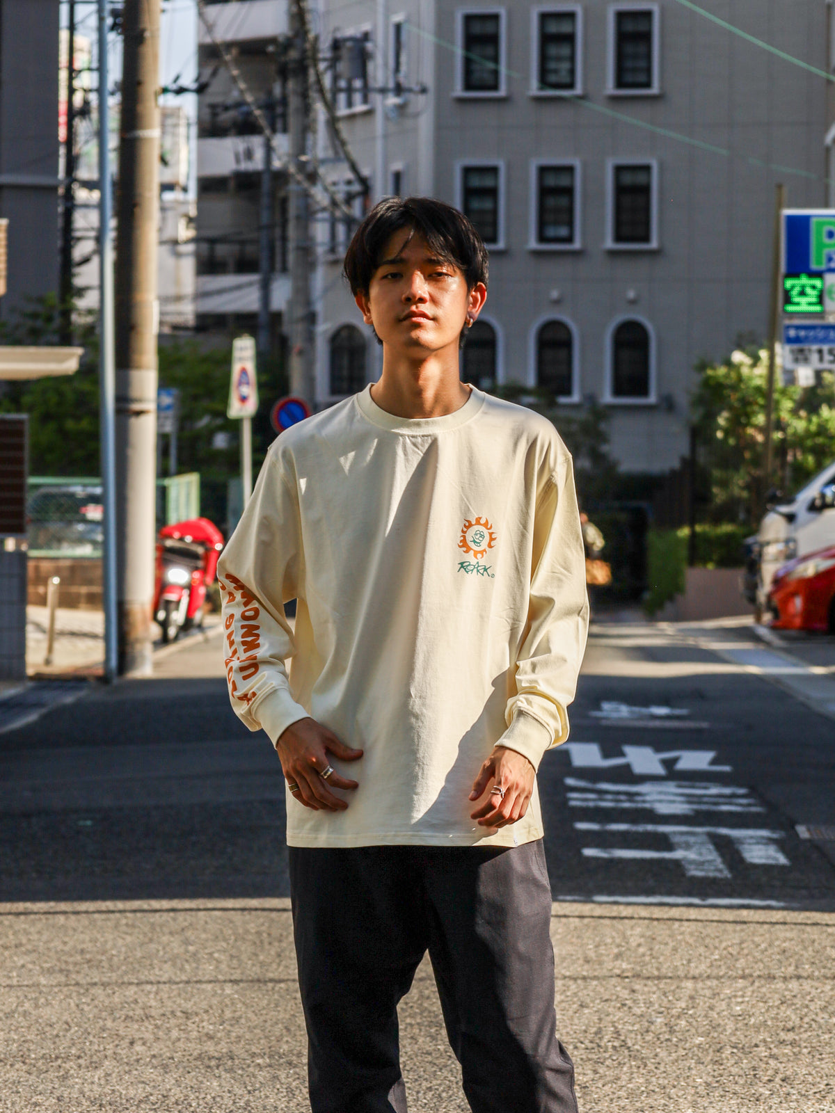 "SUNBEAM" L/S TEE / Natural