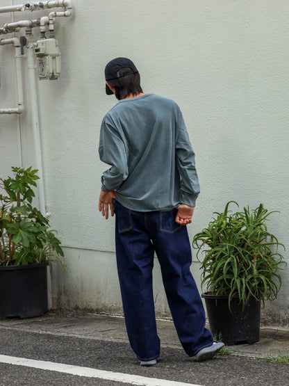 "ELEVATED" WELL WORN L/S Tee / Desert Navy