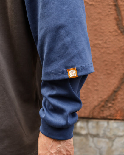 RAGLAN LAYERED LONG TEE / Limited color
