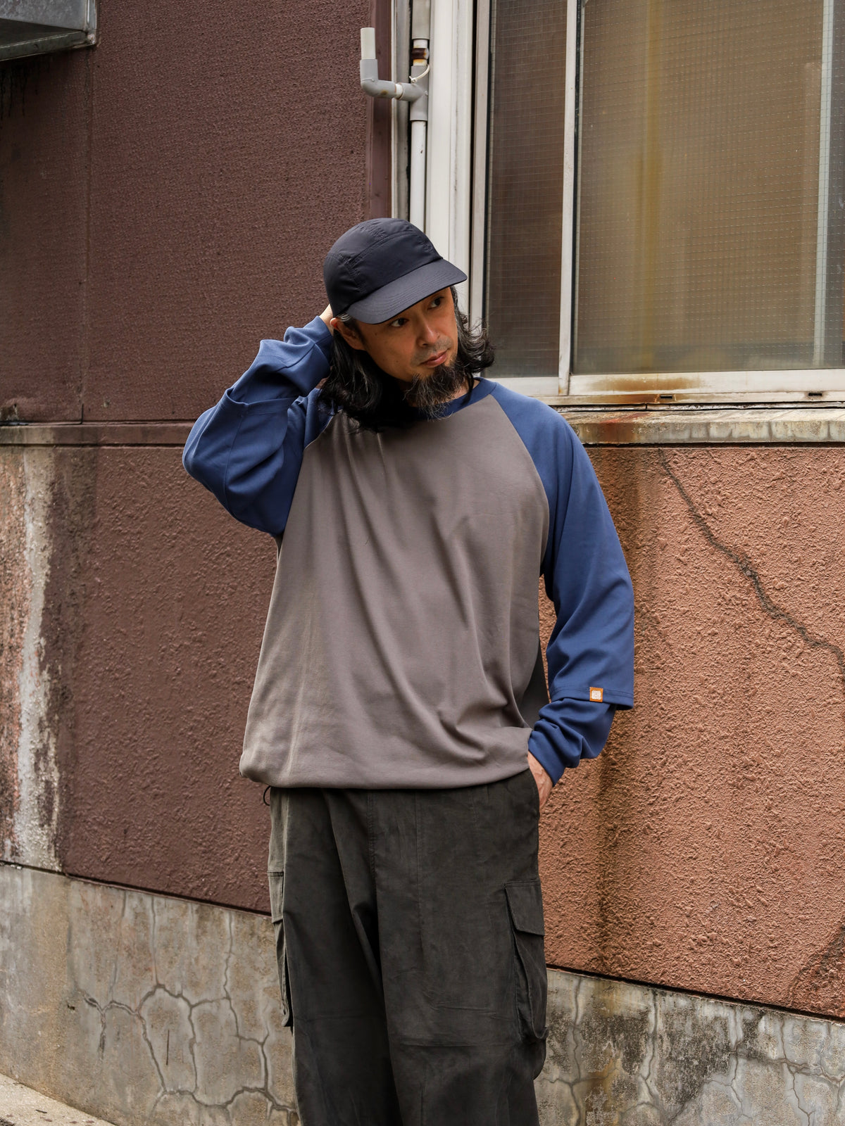 RAGLAN LAYERED LONG TEE / Limited color