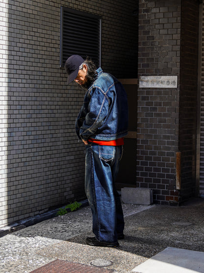 DAMAGED DENIM JACKET / Dark Indigo